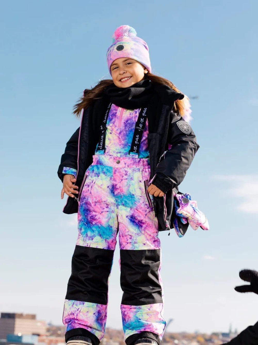 Deux par Deux 2pc Snowsuit Frosted Rainbow Size 3